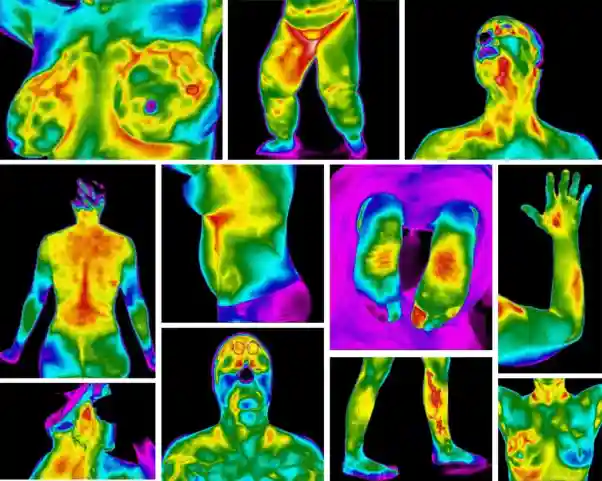 Thermography Thermal Collage